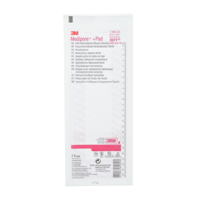 Повязка адгезивная для закрытия ран 3M™ Medipore™+Pad