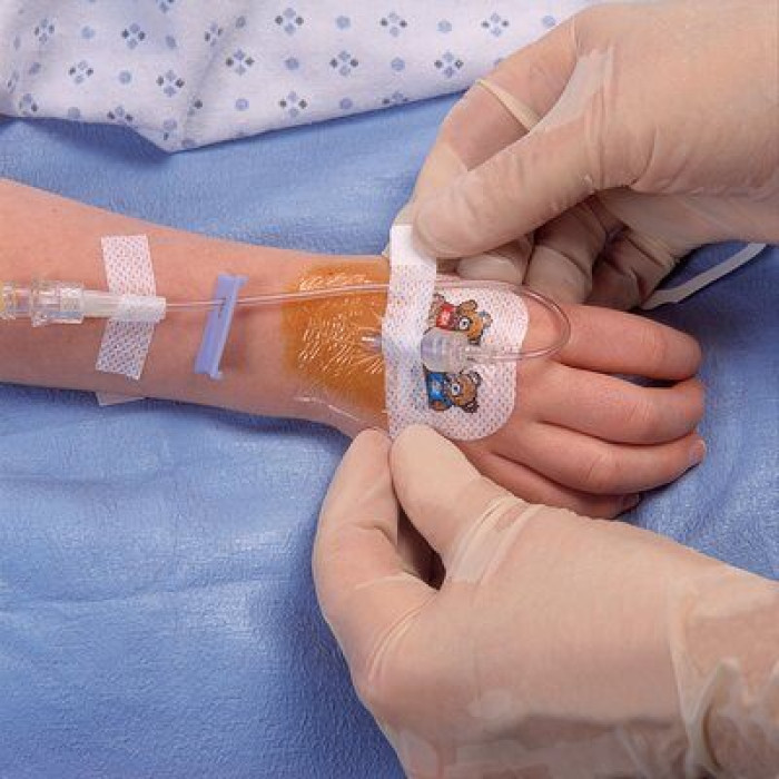 Наклейка прозора плівкова 3М™ Tegaderm IV, з U-подібним вирізом 5см*5.7см